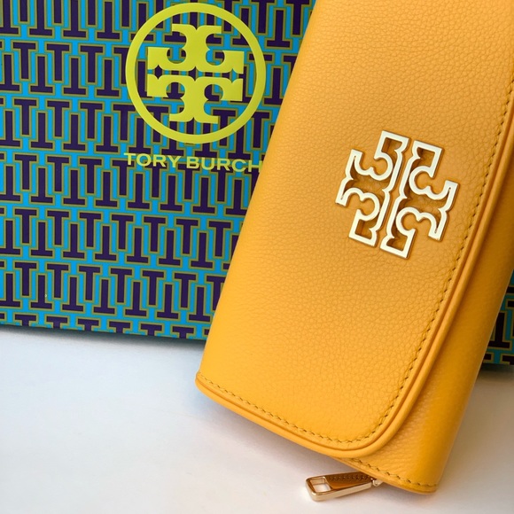 Tory Burch Duo Britten Envelope  Leather Wallet - Picture 7 of 7